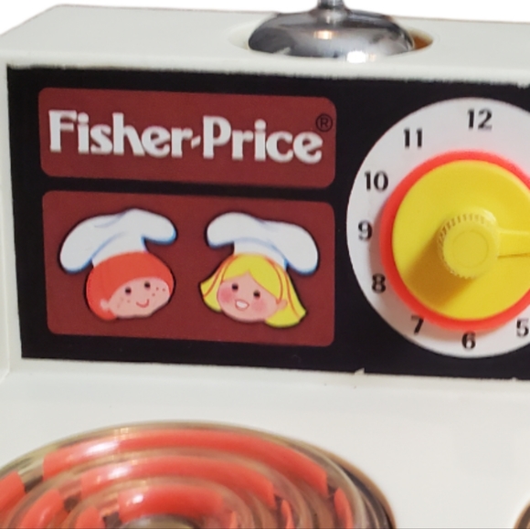 Vintage 1978 Fisher Price Stove Top Toy Range Glow Magic Burners #919 Made USA - Picture 14 of 15